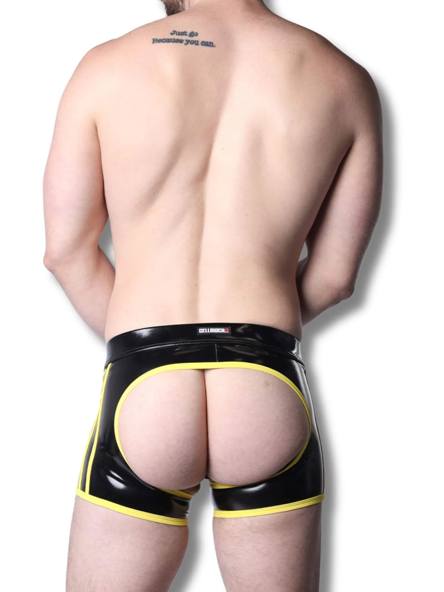 CellBlock13 Iron Grip Latex-Look Trunk Chaps - Image 4