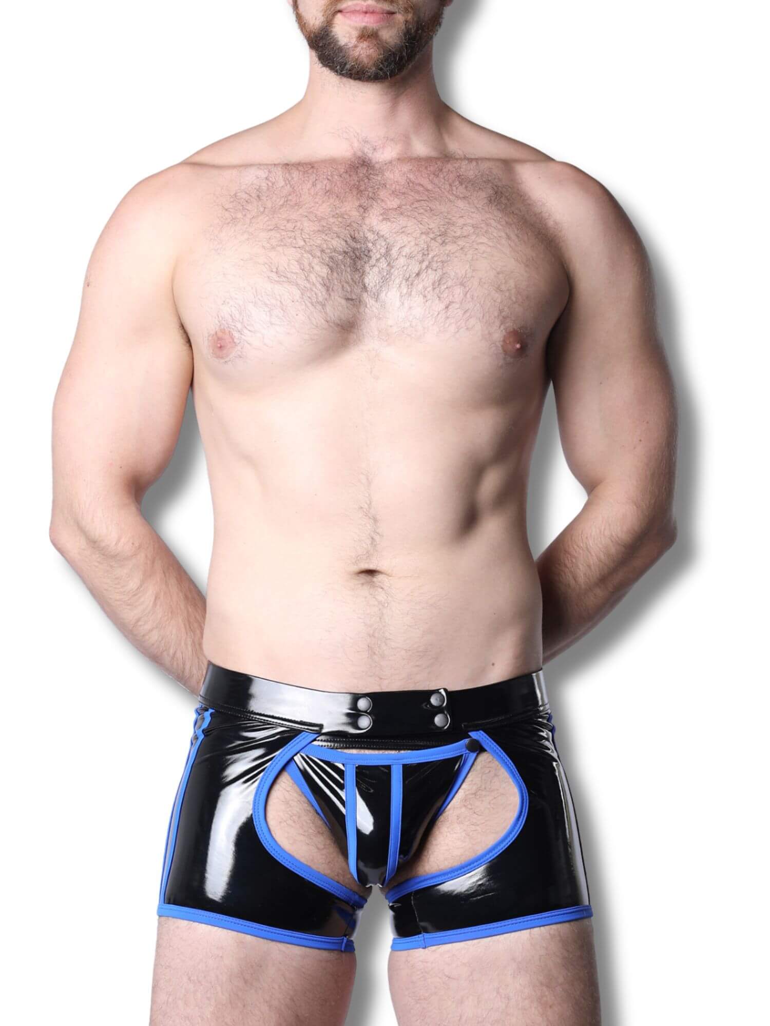 CellBlock13 Iron Grip Latex-Look Trunk Chaps - Image 8