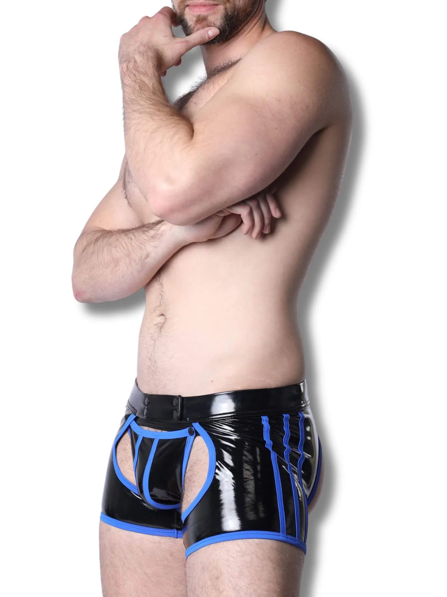 CellBlock13 Iron Grip Latex-Look Trunk Chaps - Image 9