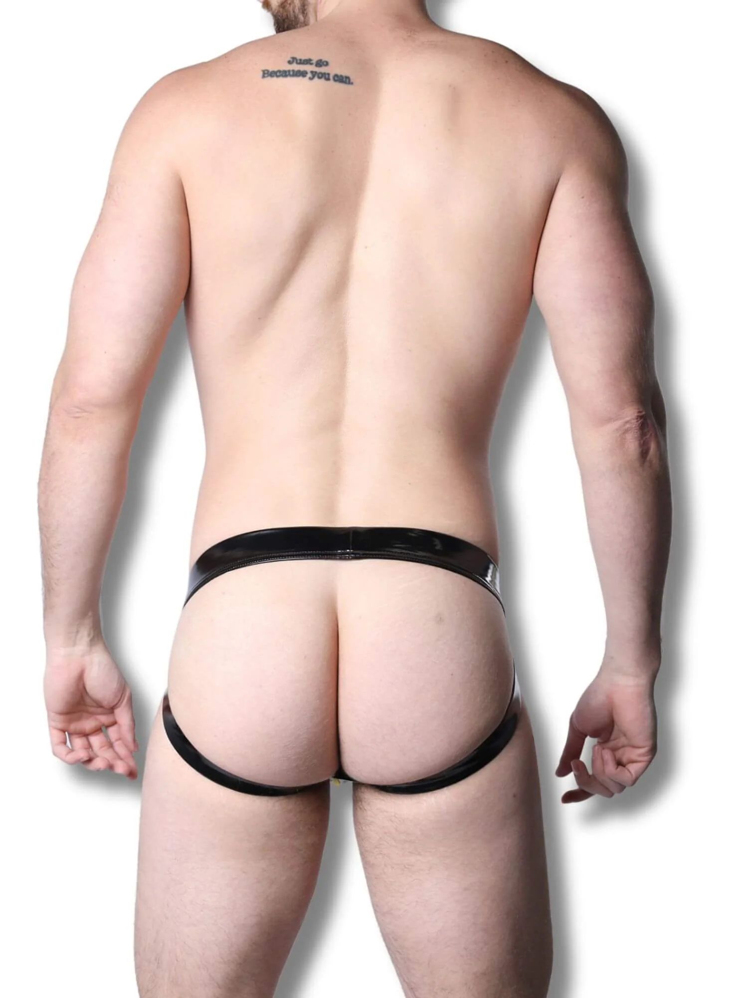 CellBlock13 Iron Grip Latex-Look Jockstrap with Removable Pouch - Image 4