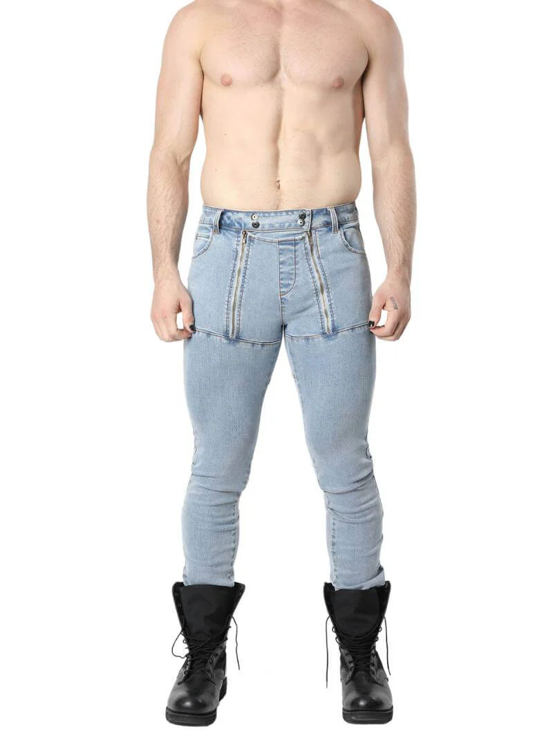 CellBlock13 Carpenter Stretch Fit Denim Zipper Jeans - Image 4