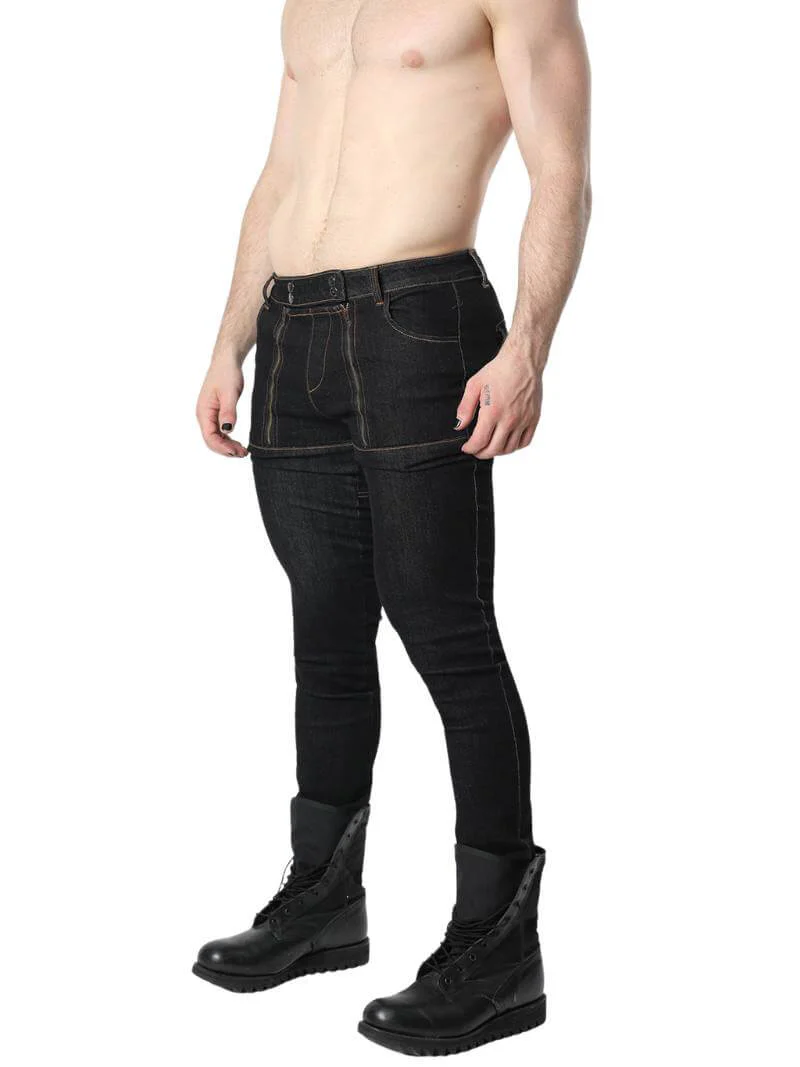 CellBlock13 Carpenter Stretch Fit Denim Zipper Jeans - Image 5