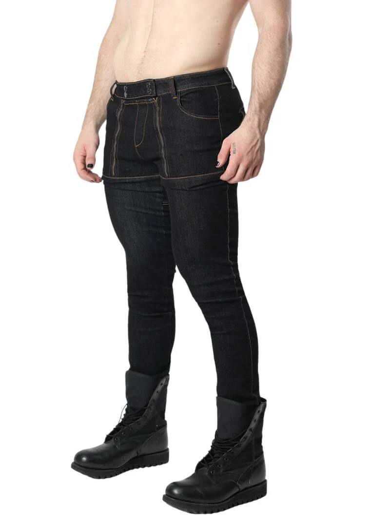 CellBlock13 Carpenter Stretch Fit Denim Zipper Jeans - Image 6