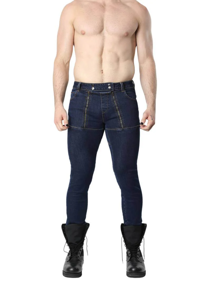 CellBlock13 Carpenter Stretch Fit Denim Zipper Jeans - Image 9