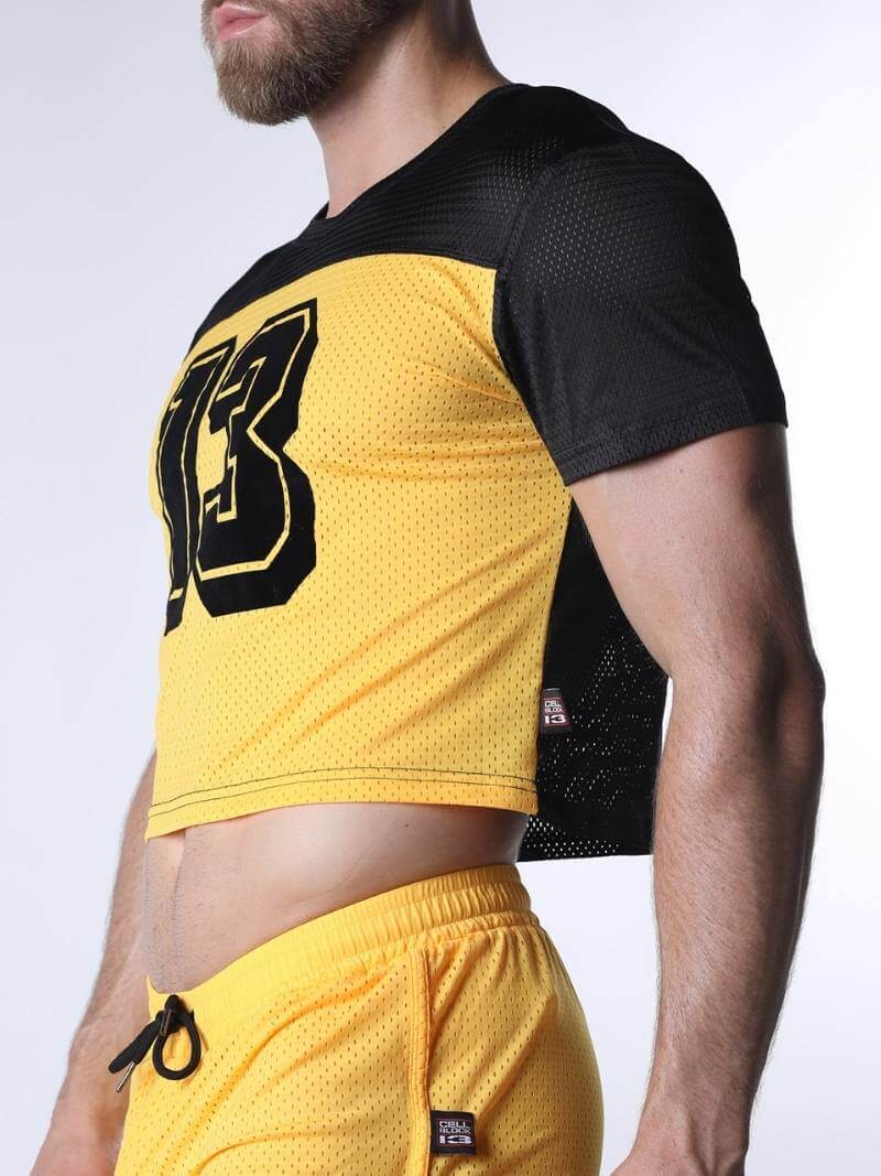 CellBlock13 Sporty Mesh Cropped T-Shirt - Image 3