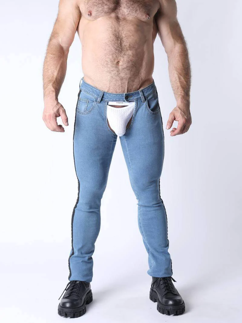 CellBlock13 Terry Denim Chaps - Image 3