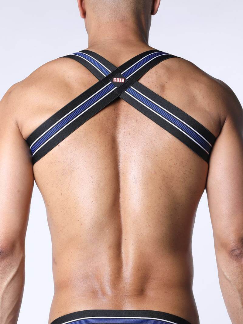 CellBlock13 Tight End Elasticated Striped Chest Harness - Image 10