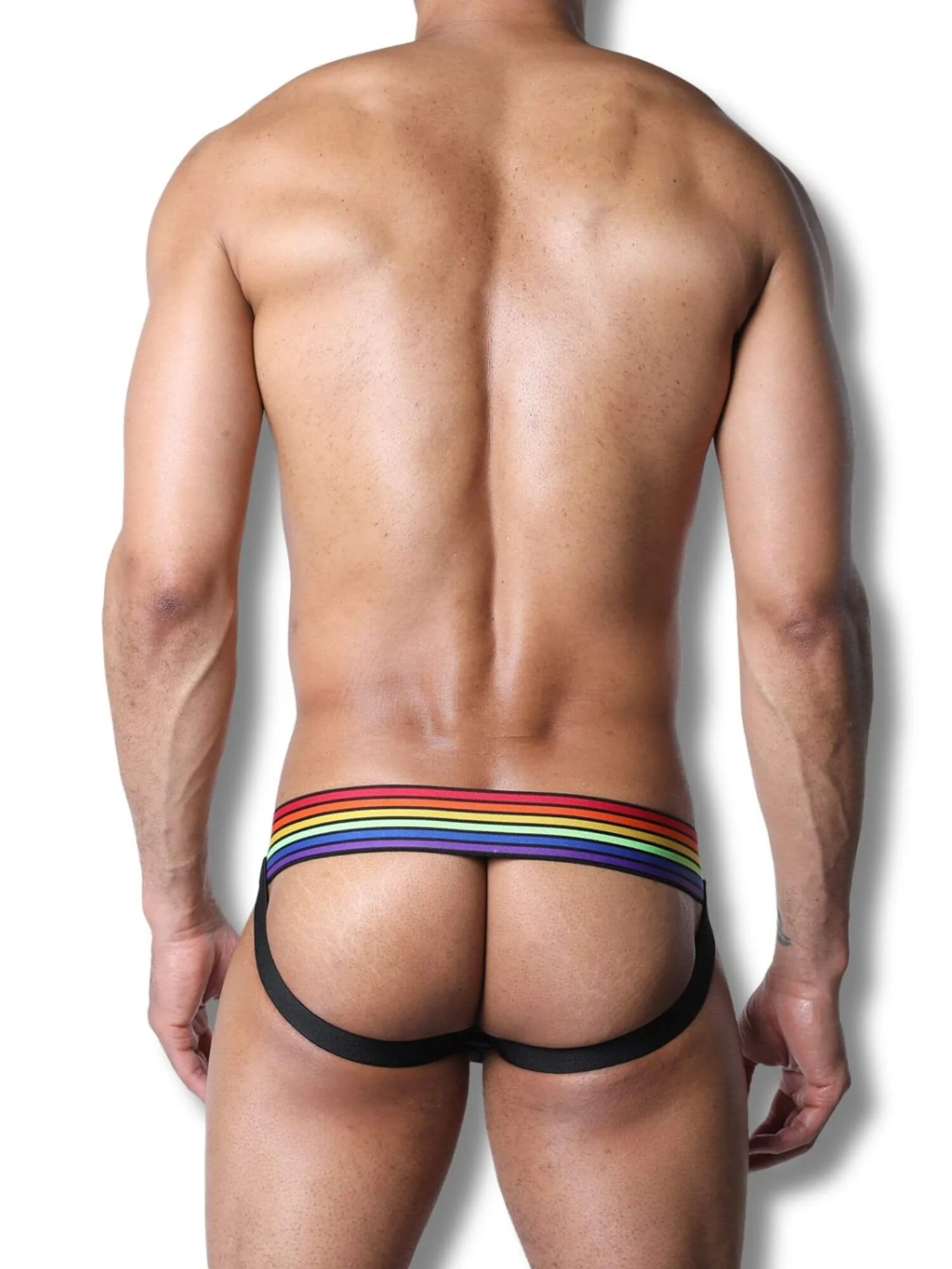 CellBlock13 Tight End Pride Jockstrap with Snap Off Pouch - Image 6