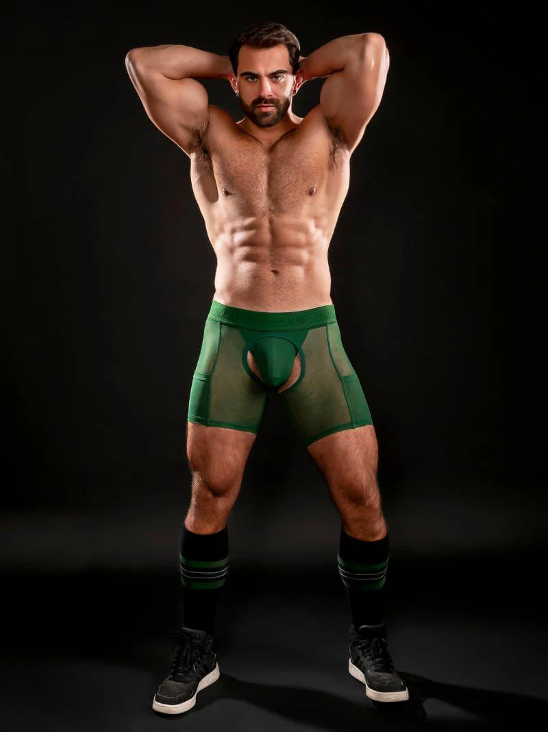 CellBlock13 Void Sheer Mesh Chaps Short - Image 2
