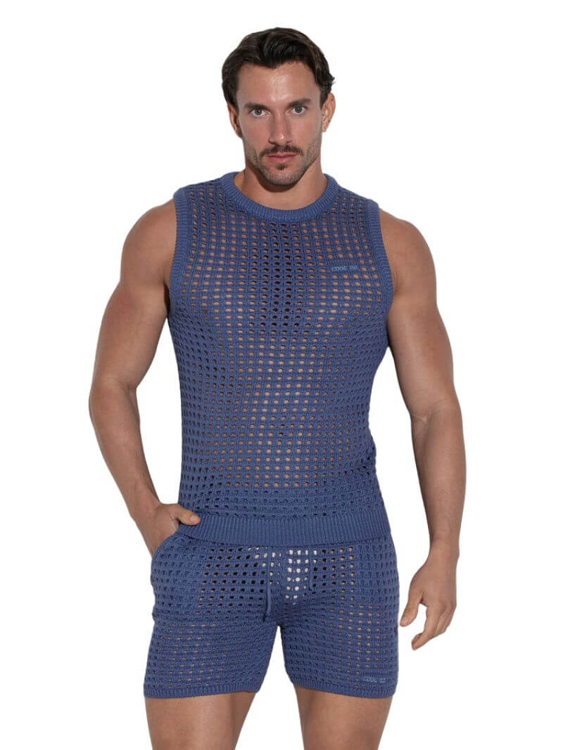 CODE 22 Diamond Knit Mid-Thigh Short - Image 3