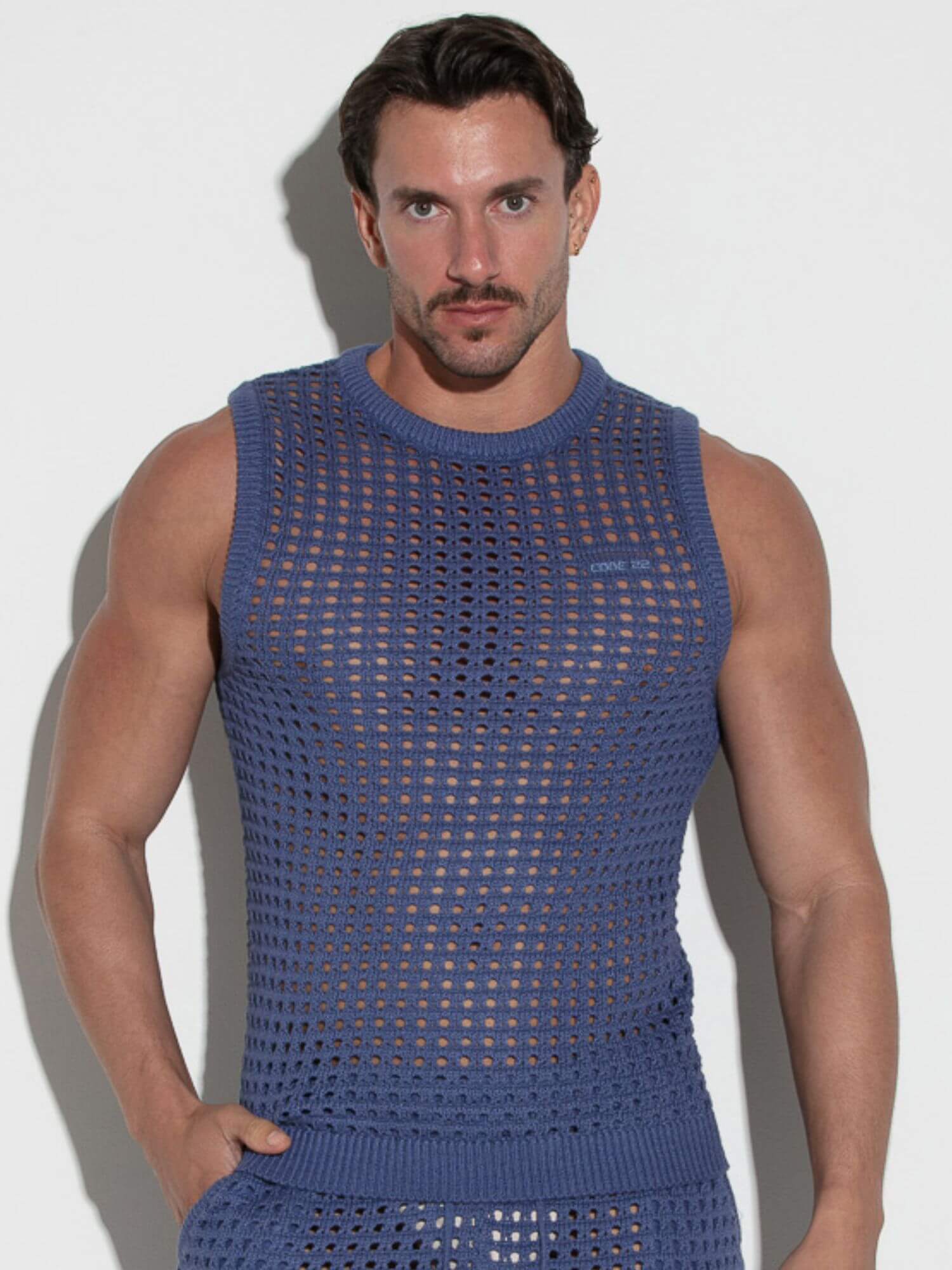 CODE 22 Diamond Knit Tank Top - Image 2