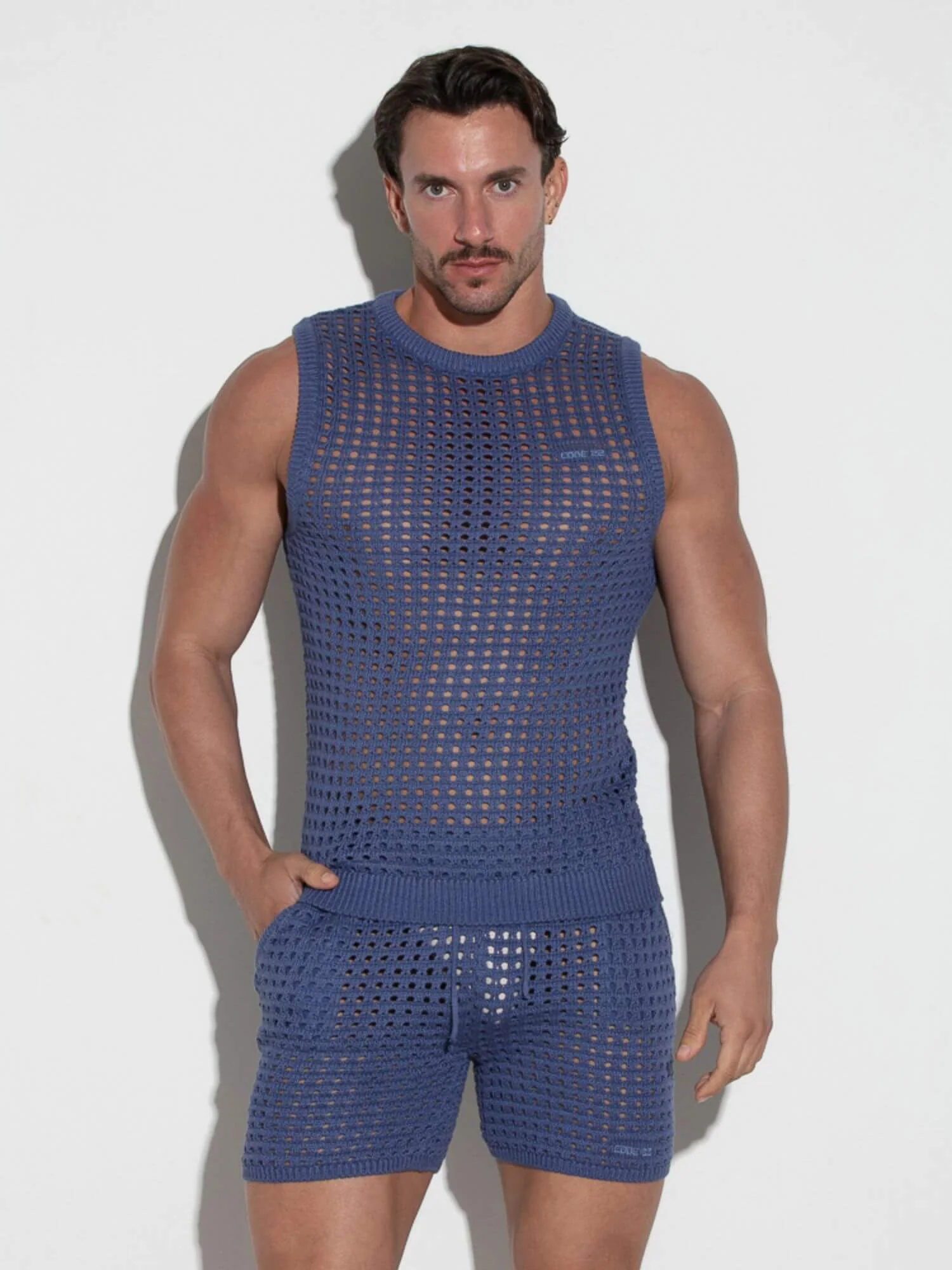 CODE 22 Diamond Knit Tank Top - Image 4