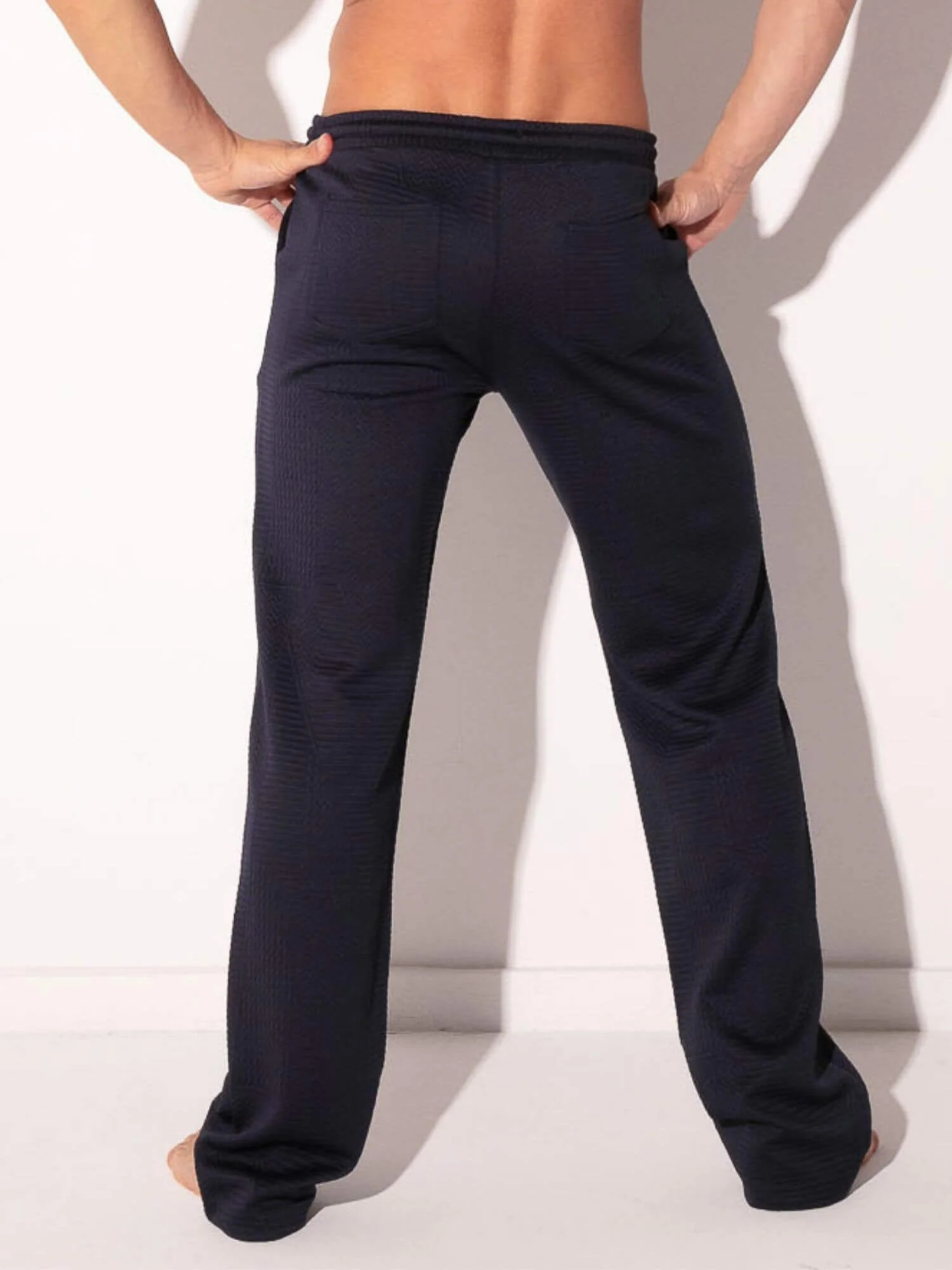 CODE 22 Medley Jacquard Pants – Men’s Textured Smart Casual Trousers - Image 11