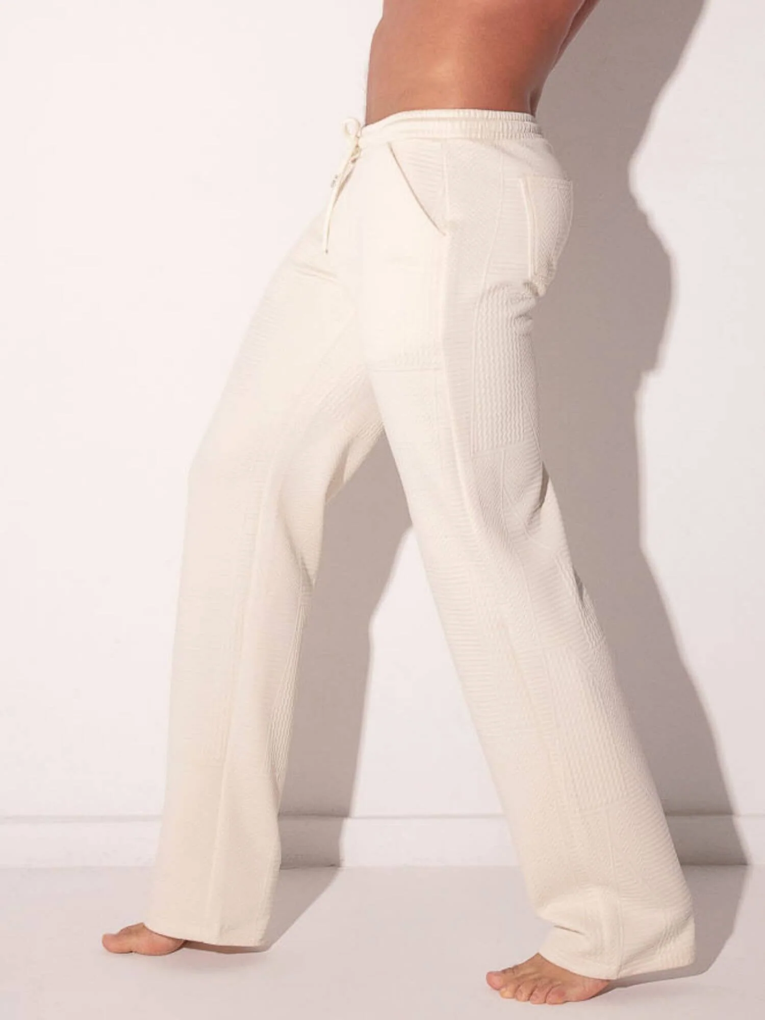 CODE 22 Medley Jacquard Pants – Men’s Textured Smart Casual Trousers - Image 3