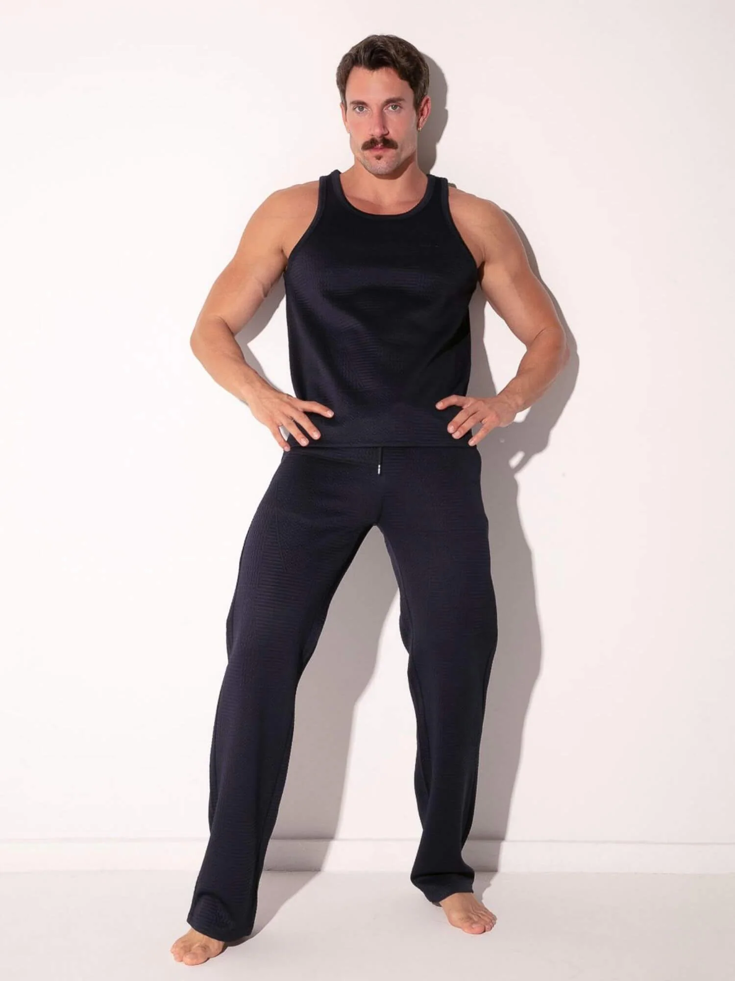 CODE 22 Medley Jacquard Pants – Men’s Textured Smart Casual Trousers - Image 7