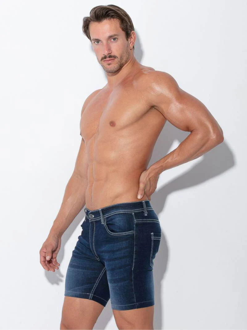 CODE 22 Stretch-Fit Soft Denim Pocket Shorts - Image 3