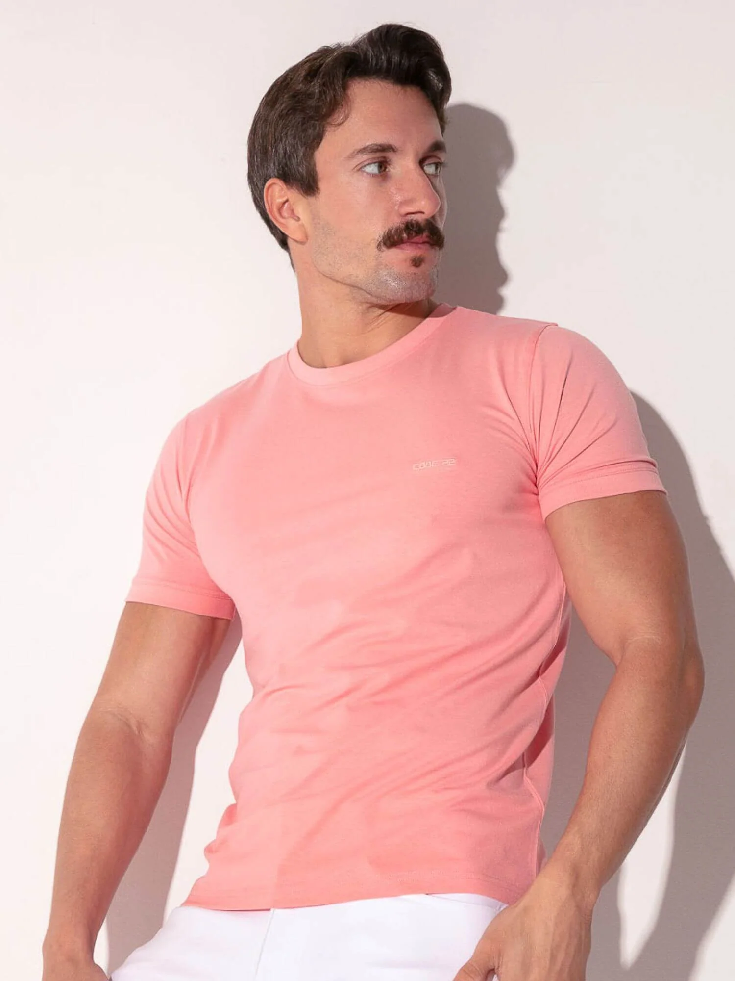 CODE 22 Essential Modal T-Shirt – Breathable Stretch Slim Fit Men’s Summer Tee - Image 11