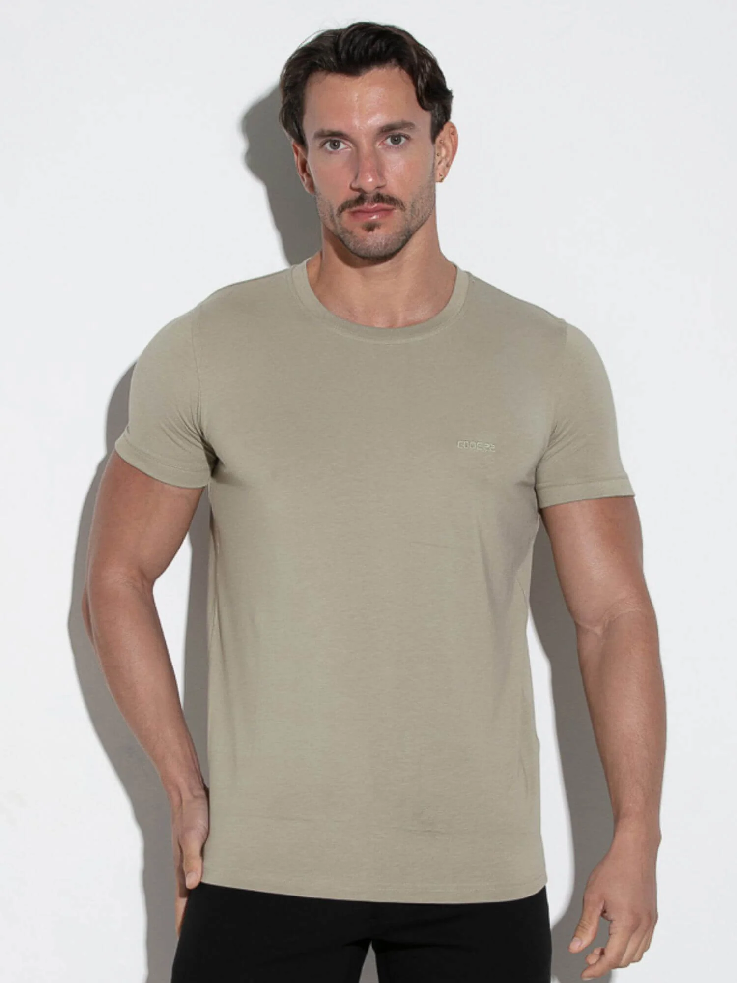 CODE 22 Essential Modal T-Shirt – Breathable Stretch Slim Fit Men’s Summer Tee - Image 23