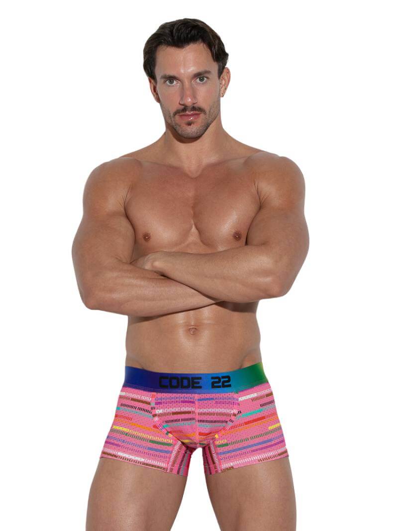 CODE 22 Pride Striped Mesh Trunk - Image 4