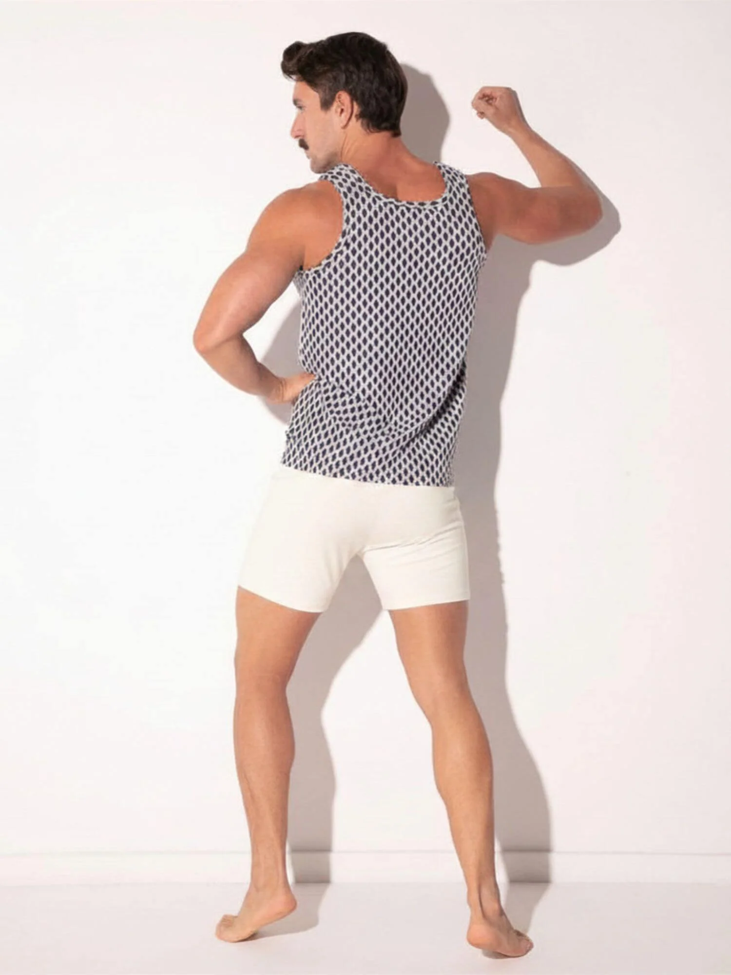 CODE 22 Razor Geometric Jacquard Tank Top – Men’s Textured Summer Vest - Image 6