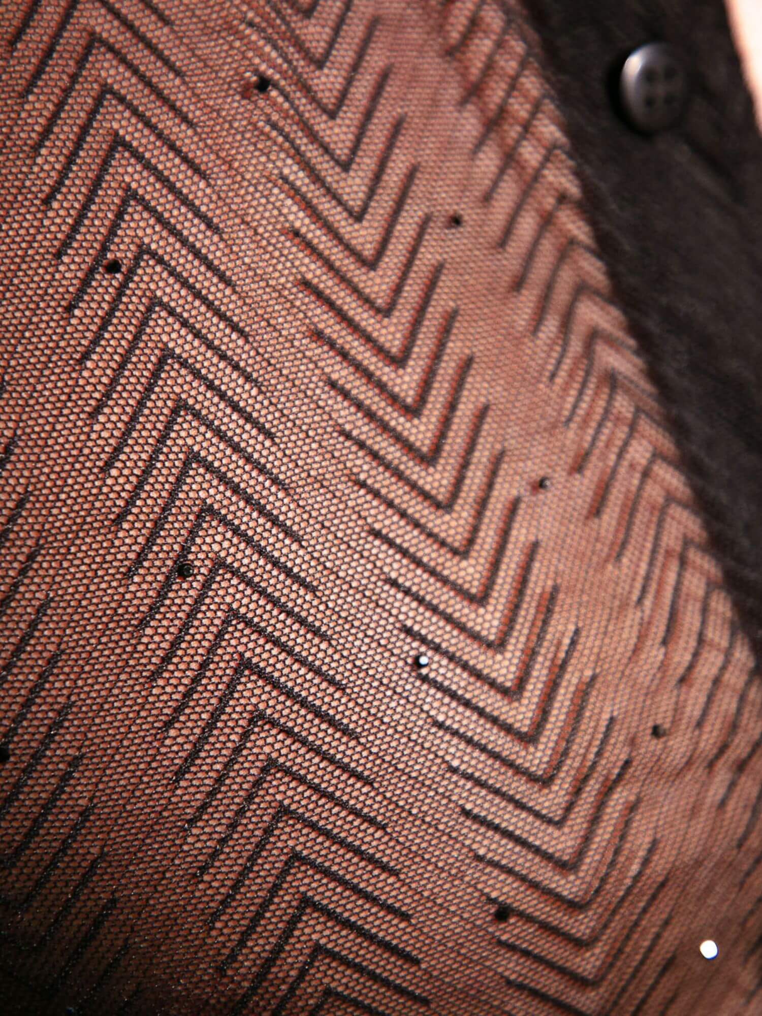 CODE 22 Rock Sheer Herringbone Mesh Shirt with Black Diamond Accents - Image 8