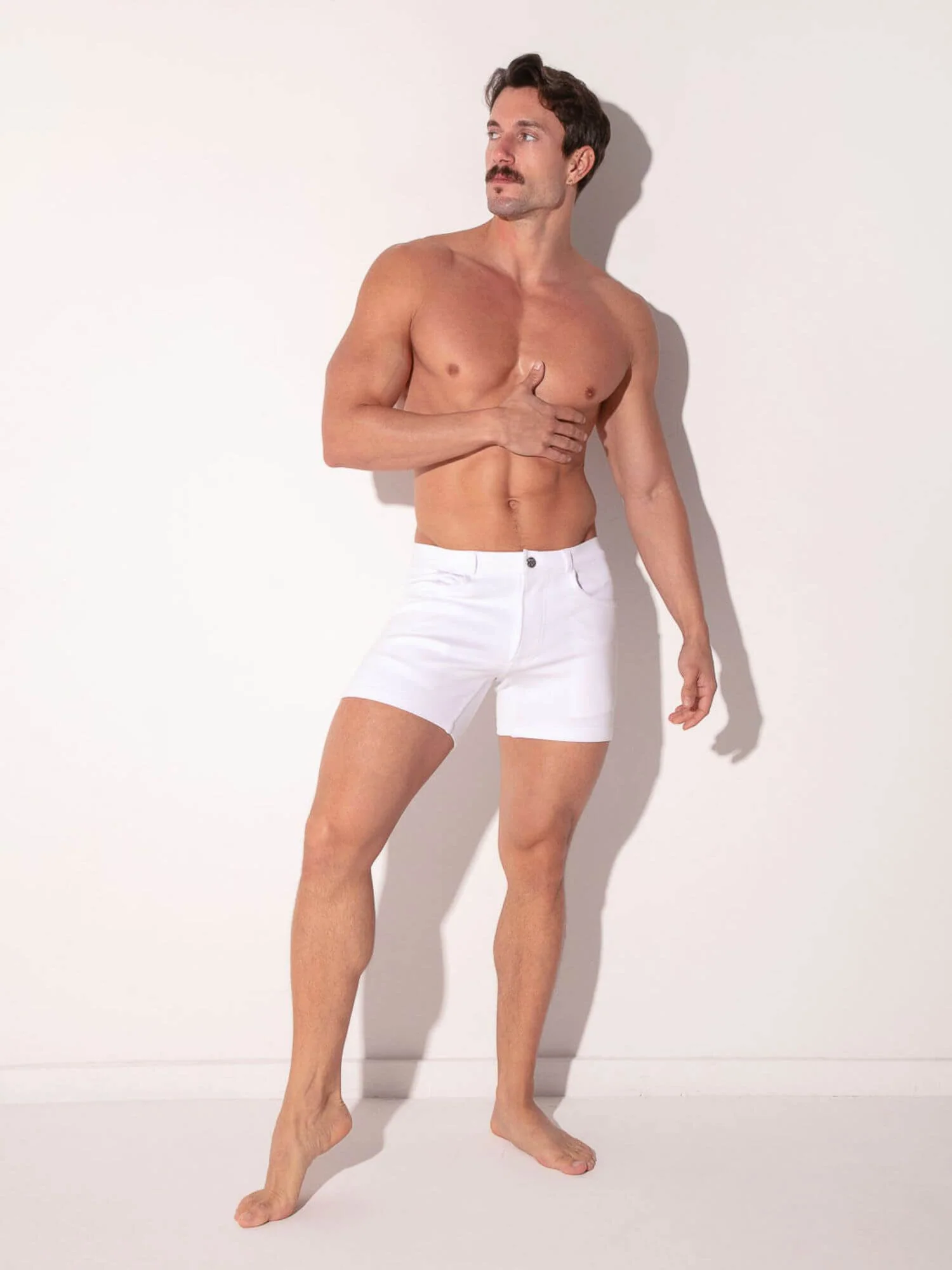 CODE 22 5-Pocket Shorts – Slim Fit Stretch Cotton Low Rise Men’s Jean Style Shorts - Image 11