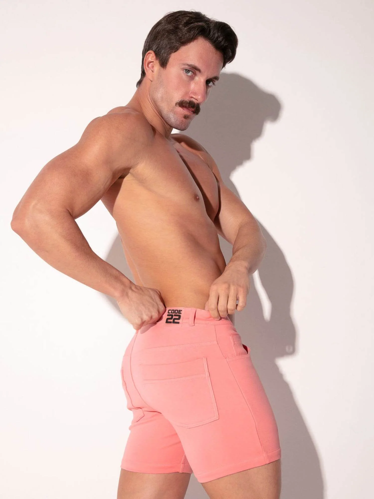 CODE 22 5-Pocket Shorts – Slim Fit Stretch Cotton Low Rise Men’s Jean Style Shorts - Image 15