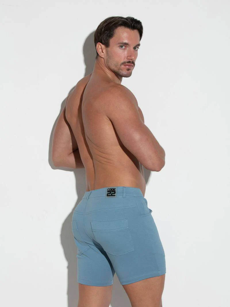 CODE 22 5-Pocket Shorts – Slim Fit Stretch Cotton Low Rise Men’s Jean Style Shorts - Image 26
