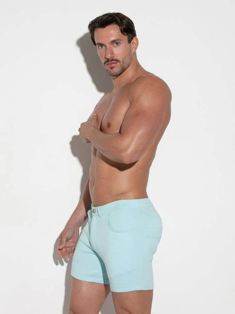 CODE 22 5-Pocket Shorts – Slim Fit Stretch Cotton Low Rise Men’s Jean Style Shorts - Image 31