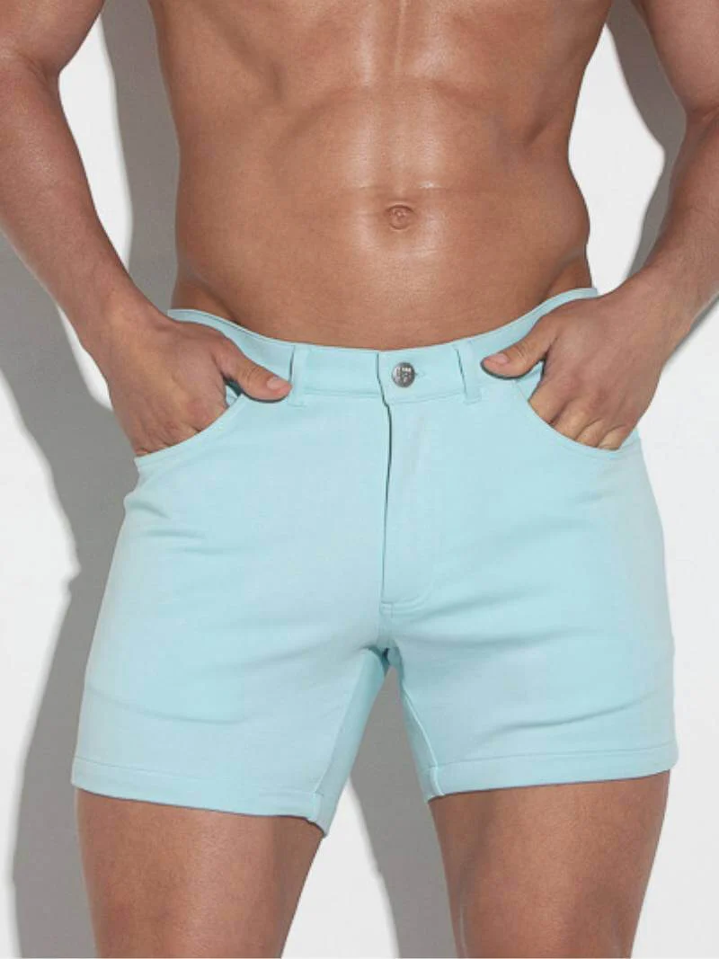 CODE 22 5-Pocket Shorts – Slim Fit Stretch Cotton Low Rise Men’s Jean Style Shorts - Image 33