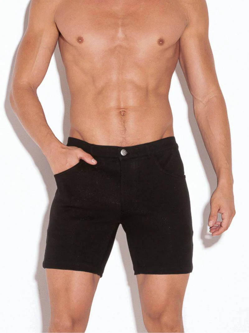 CODE 22 5-Pocket Shorts – Slim Fit Stretch Cotton Low Rise Men’s Jean Style Shorts - Image 7
