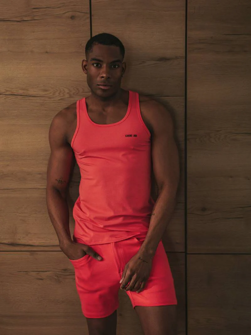CODE 22 Basic Tank Top – Breathable Modal Stretch Slim Fit Men’s Racerback Vest - Image 10