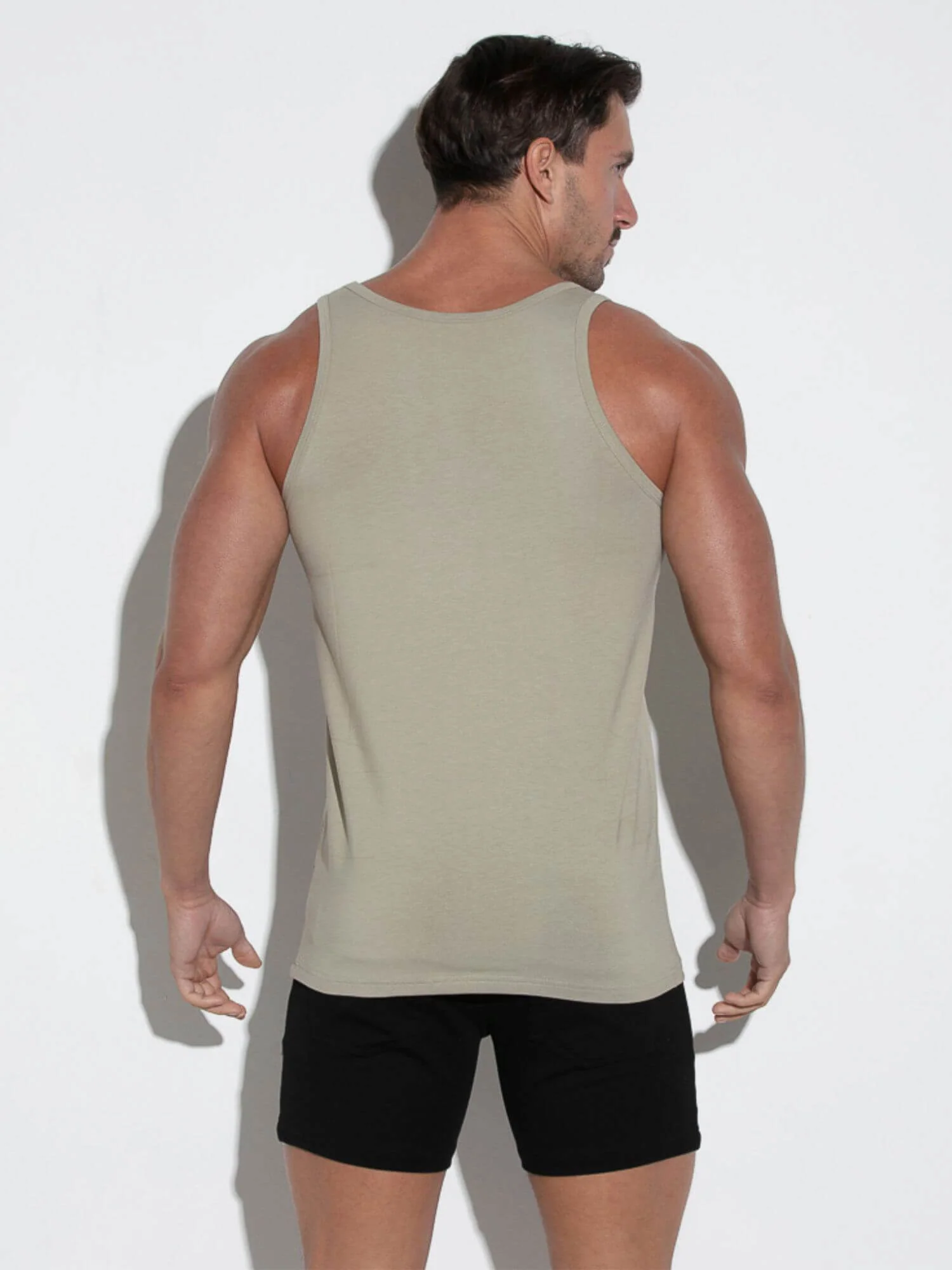 CODE 22 Basic Tank Top – Breathable Modal Stretch Slim Fit Men’s Racerback Vest - Image 13