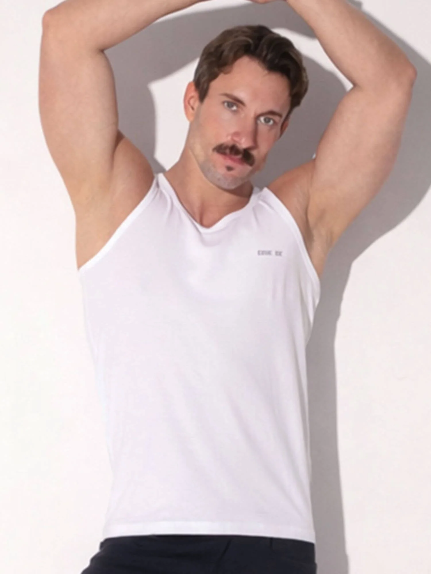 CODE 22 Basic Tank Top – Breathable Modal Stretch Slim Fit Men’s Racerback Vest - Image 15