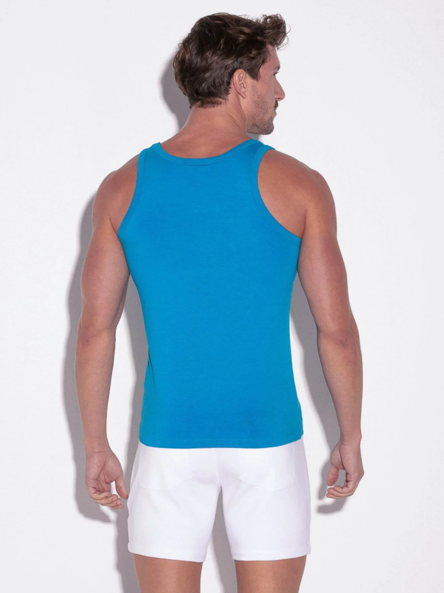 CODE 22 Basic Tank Top – Breathable Modal Stretch Slim Fit Men’s Racerback Vest - Image 24