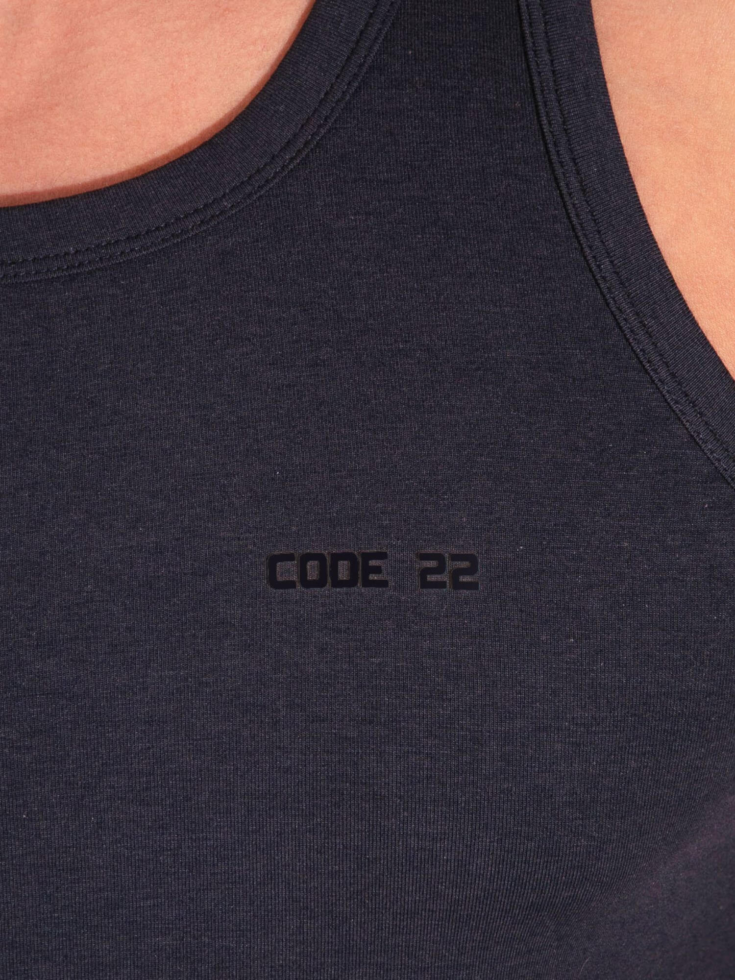 CODE 22 Basic Tank Top – Breathable Modal Stretch Slim Fit Men’s Racerback Vest - Image 25