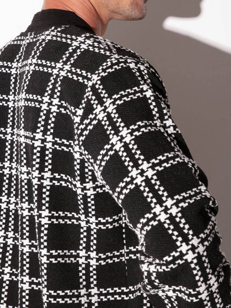 CODE 22 Cameron Plaid Bomber Jacket - Image 9