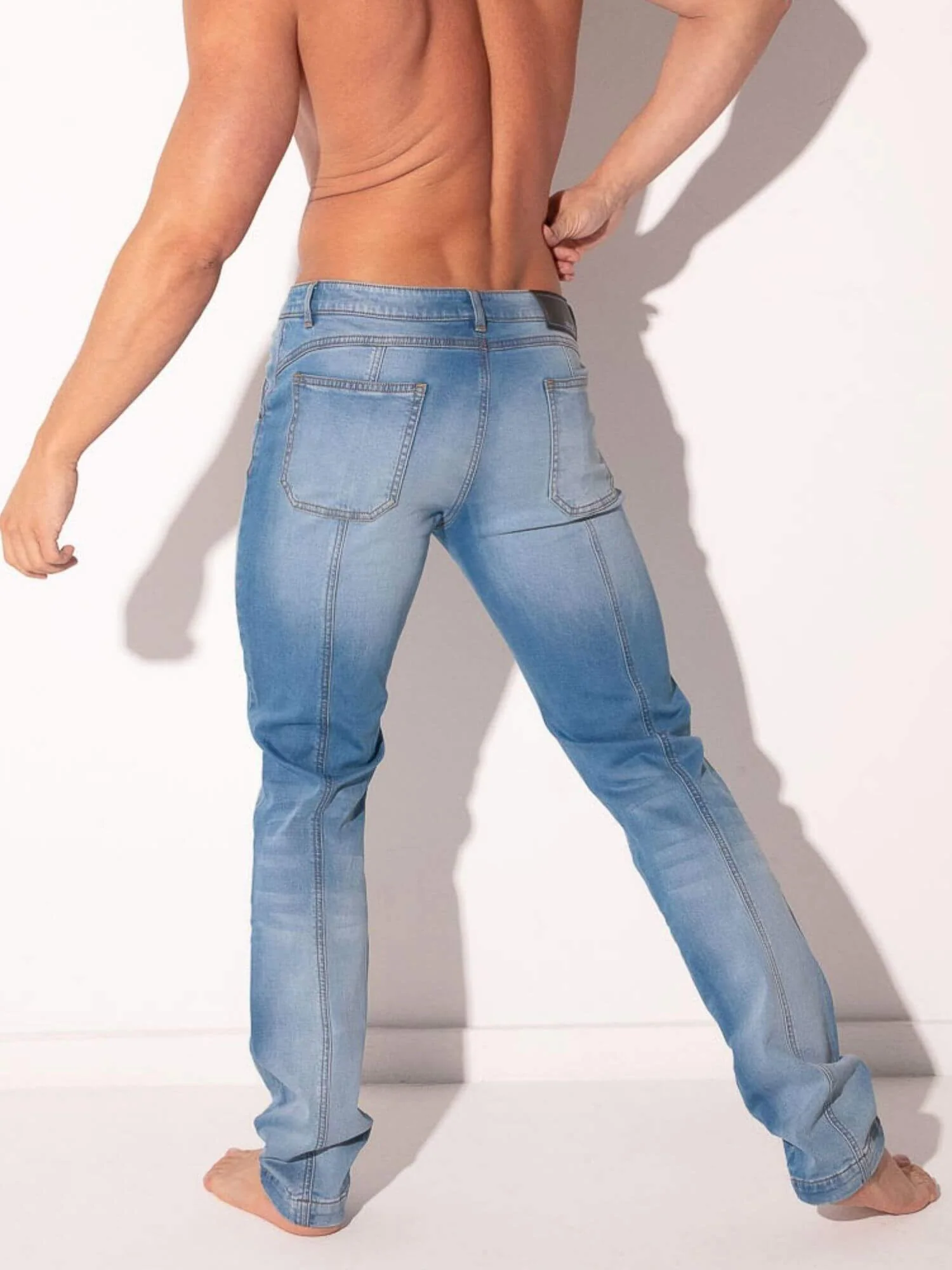 CODE 22 Straight-Cut Denim Jeans – Men’s Structured Stretch 5-Pocket Jeans - Image 4