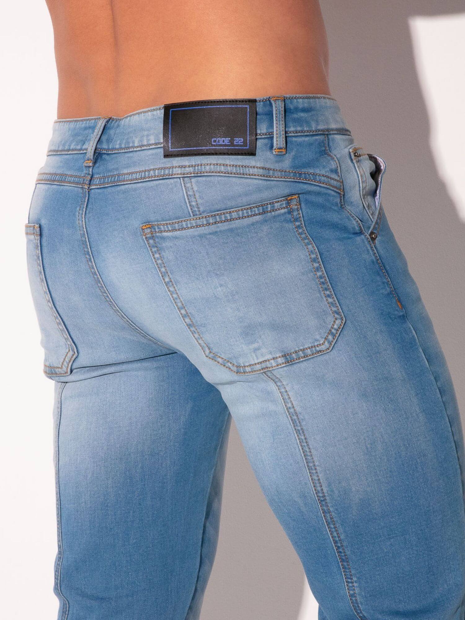 CODE 22 Straight-Cut Denim Jeans – Men’s Structured Stretch 5-Pocket Jeans - Image 5