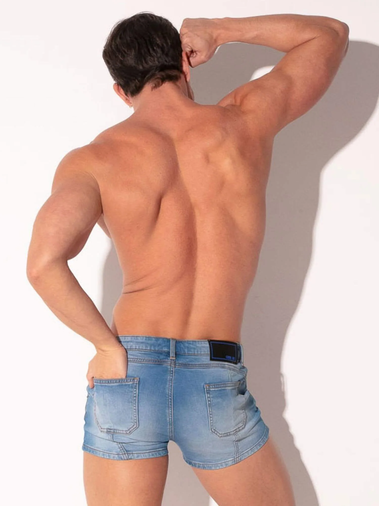 CODE 22 Stretch Denim Shorts – Men’s Structured 5-Pocket Mini Shorts - Image 11