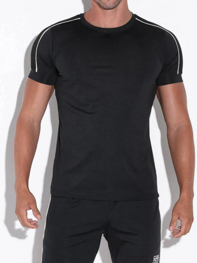 CODE22 Downtown T-Shirt - Technical Stretch Fabric + 3D Mesh Shoulder Panels - Image 5
