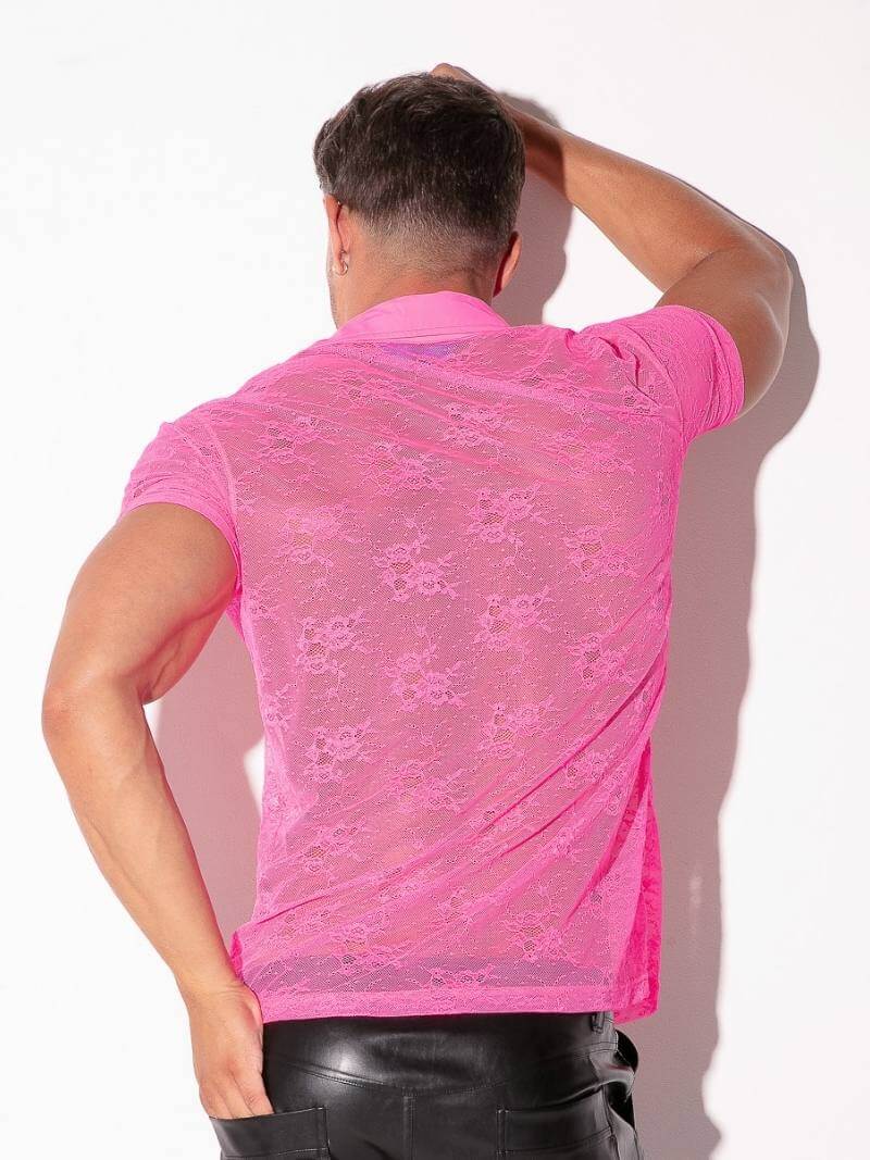 CODE 22 Lace Polo Shirt - Image 4
