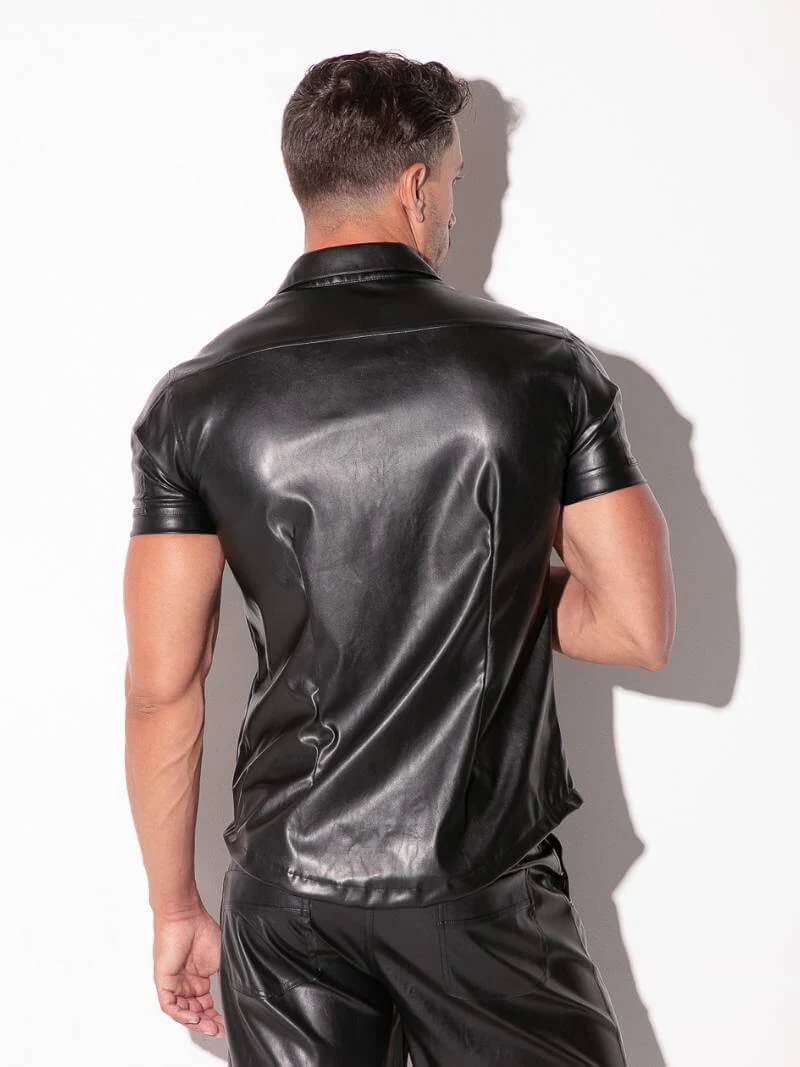 CODE 22 Leatherette Short Sleeve Shirt - Image 3