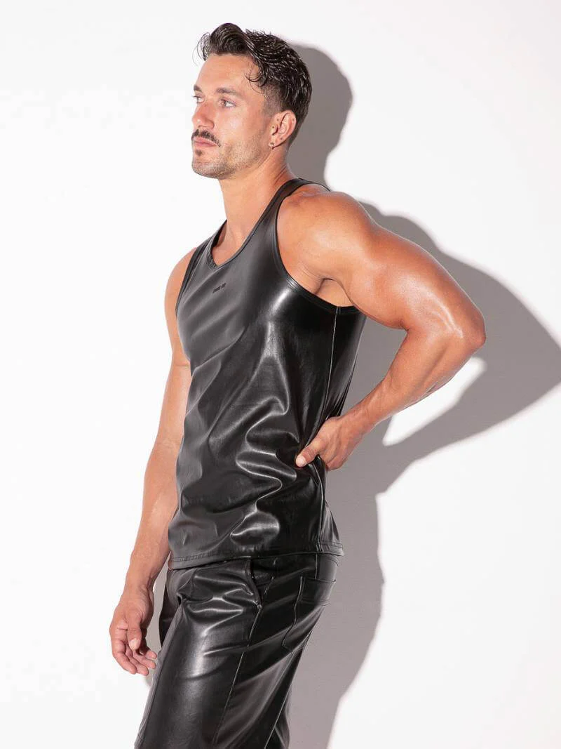 CODE 22 Leatherette Tank Top - Image 3