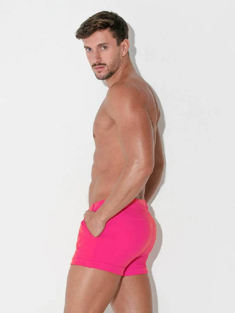CODE 22 Mini Shorts with Turn Ups – Super Short Leg Stretch Fit 5-Pocket Shorts - Image 16