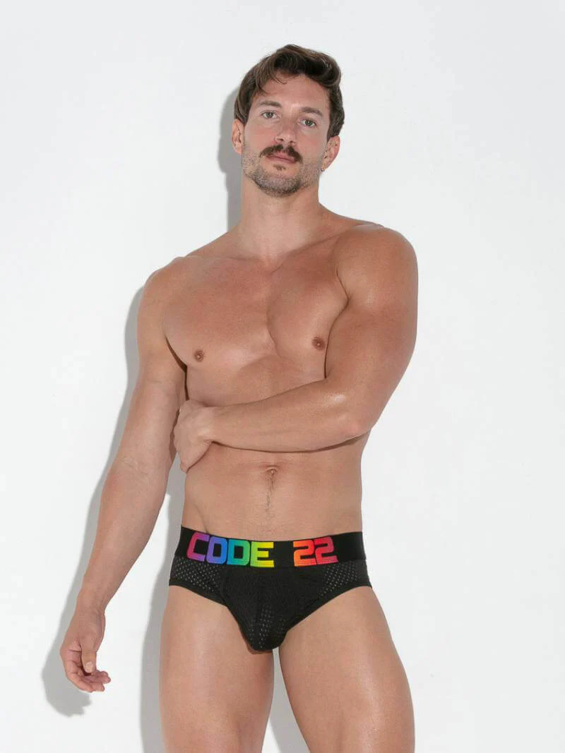 CODE22 Pride Mesh Brief - Image 3