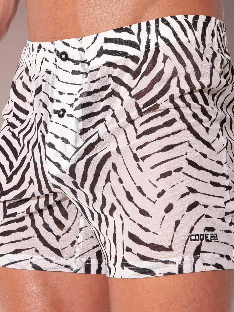CODE 22 Savanna Zebra Print Boxer Short - Image 5