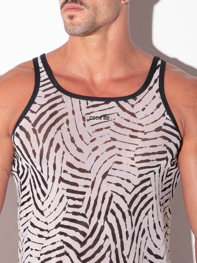 CODE 22 Savanna Zebra Print Vest - Image 5