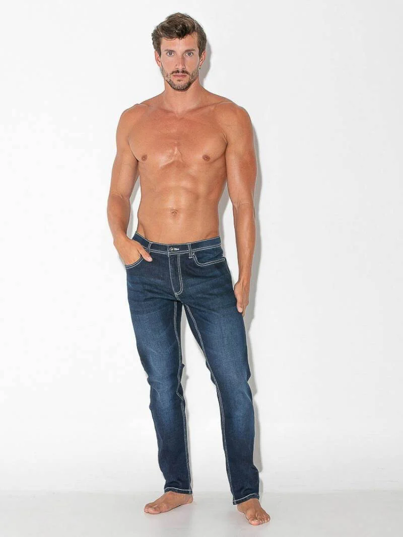 CODE22 Slim Stretch-Fit Soft Denim Jeans - Image 3