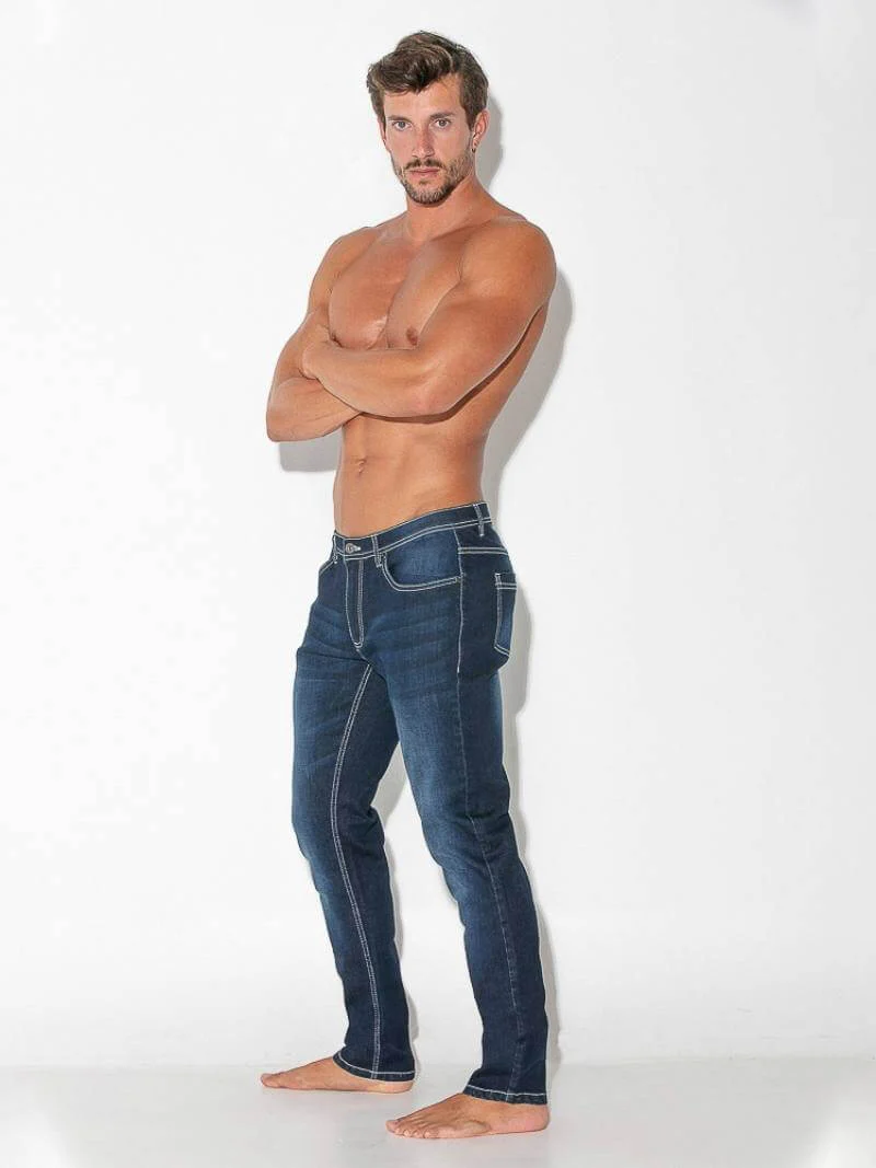 CODE22 Slim Stretch-Fit Soft Denim Jeans - Image 4